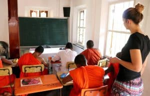 Sri Lanka - Teaching English to Buddhist Monks4