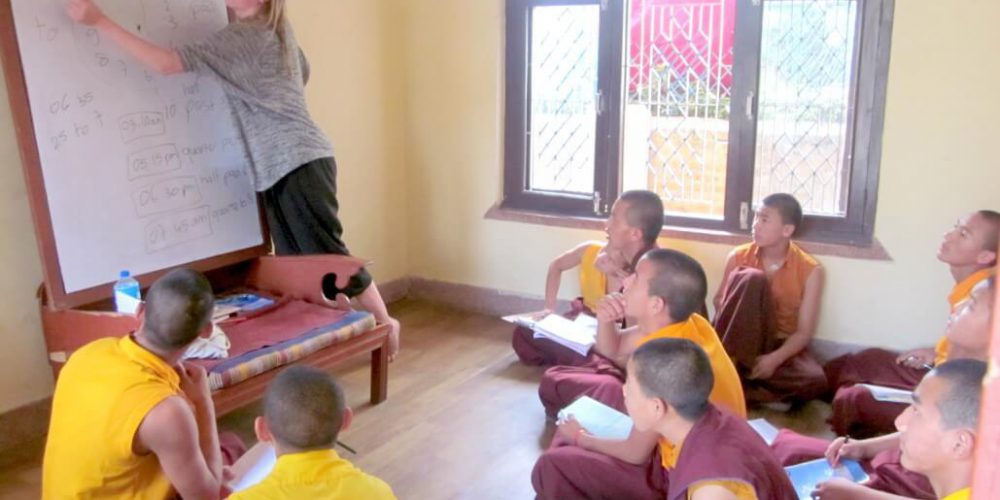 Nepal - Teaching in Buddhist Monasteries3